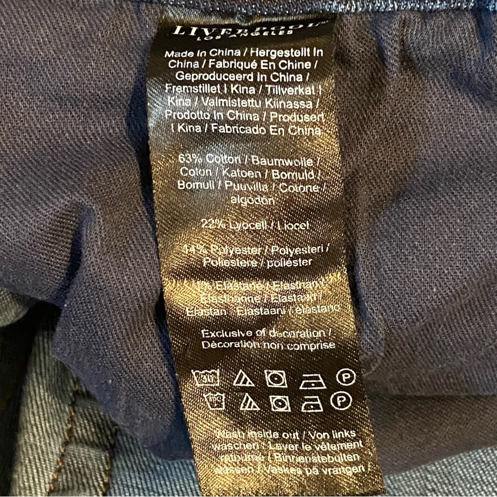 LIVERPOOL Marley Girlfriend Cuffed Cropped Jeans Ecological Stretch Denim 12/31 - Picture 11 of 12